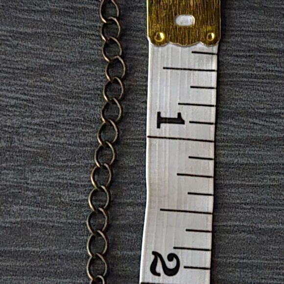 "5/$25" Brasstone Bead Drop Adjustable Bib Chain Necklace - Picture 9 of 9